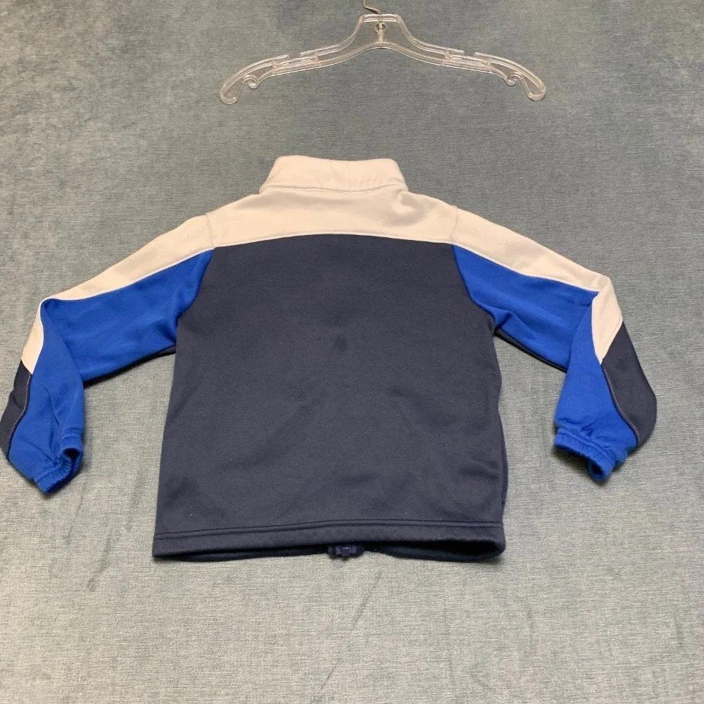 Nike Tracksuit Jacket Boys Multi Colorblock Swoosh Mock Neck Full Zip Winter